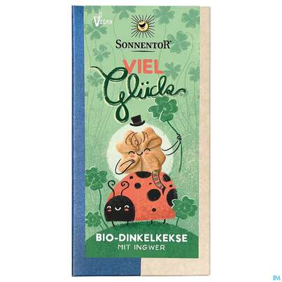 Sie sehen eine Packung Sonnentor Kekse Bio Viel Glueck! 01227 100g, Produktbild: 03 Sonnentor Kekse Bio Viel Glueck! 01227 100g, A-Nr.: 5743757 - 03