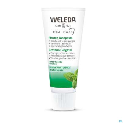 Sie sehen eine Packung Zahnpaste Weleda Pflanzen-gel 75ml, Produktbild: 01 Zahnpaste Weleda Pflanzen-gel 75ml, A-Nr.: 2217525 - 01