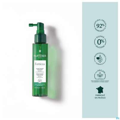 Sie sehen eine Packung Furterer Forticea Haar-tonikum Vitalisierend 100ml, Produktbild: 10 Furterer Forticea Haar-tonikum Vitalisierend 100ml, A-Nr.: 5778371 - 10
