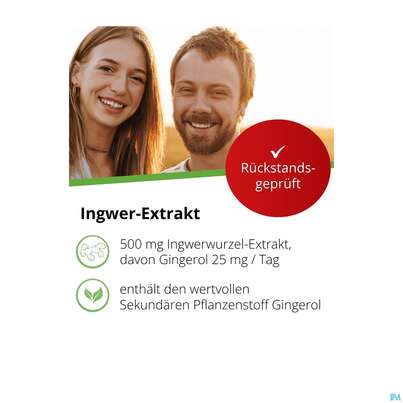 Sie sehen eine Packung Ingwer Kapseln Extrakt Dr.wolz Nr 60547 120st, Produktbild: 09 Ingwer Kapseln Extrakt Dr.wolz Nr 60547 120st, A-Nr.: 4297741 - 09