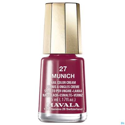 Sie sehen eine Packung Mavala Nagellacke 27 Munich 5ml, Produktbild: 03 Mavala Nagellacke 27 Munich 5ml, A-Nr.: 3652298 - 03