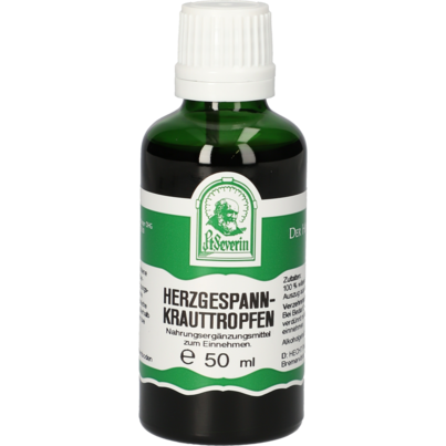 Sie sehen eine Packung HERZGESPANNKRAUT TROPFEN 50 ML, Produktbild: 01 HERZGESPANNKRAUT TROPFEN 50 ML, A-Nr.: 4403143 - 01