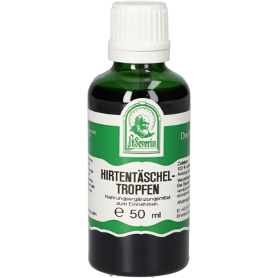 Sie sehen eine Packung HIRTENTAESCHEL TROPFEN 50 ML, Produktbild: 01 HIRTENTAESCHEL TROPFEN 50 ML, A-Nr.: 4402959 - 01