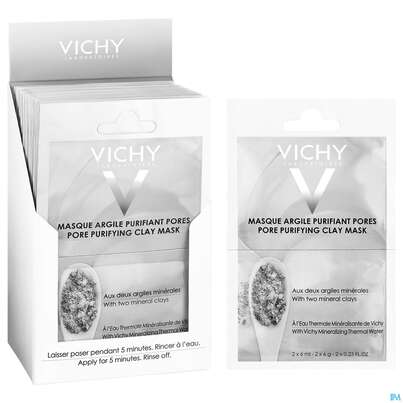 Vichy Purete Thermale Maske/duo-sachet Porenverfeinernd 12ml, A-Nr.: 4491816 - 08