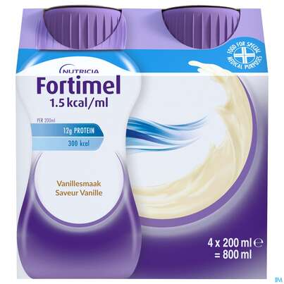 Fortimel 1.5kcal 200ml Vanille 4st, A-Nr.: 3237607 - 02