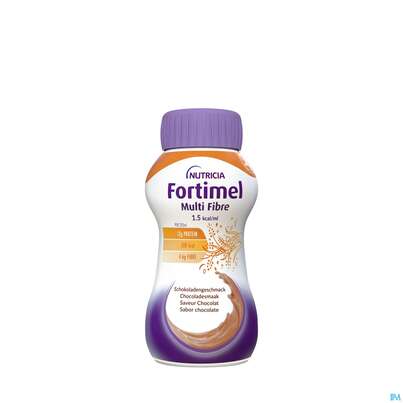 Fortimel/multifibre 1,5kcal 200ml Flasche Schoko 4st, A-Nr.: 3237719 - 05