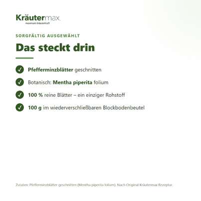 Pfefferminz Tee 100 g, A-Nr.: 6017622 - 03