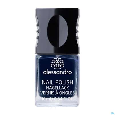 Sie sehen eine Packung Alessandro Nagellack 912 Urban Denim 10ml, Produktbild: 01 Alessandro Nagellack 912 Urban Denim 10ml, A-Nr.: 4626392 - 01