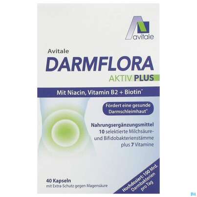 Darmflora Kapseln Aktiv Plus 100mrd. Bakterien +7 Vit 40st, A-Nr.: 5431213 - 01