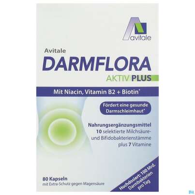 Darmflora Kapseln Aktiv Plus 100mrd. Bakterien +7 Vit 80st, A-Nr.: 5431236 - 01