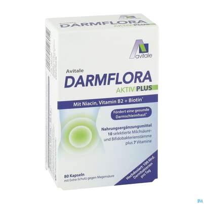 Darmflora Kapseln Aktiv Plus 100mrd. Bakterien +7 Vit 80st, A-Nr.: 5431236 - 02