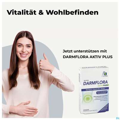 Darmflora Kapseln Aktiv Plus 100mrd. Bakterien +7 Vit 80st, A-Nr.: 5431236 - 05