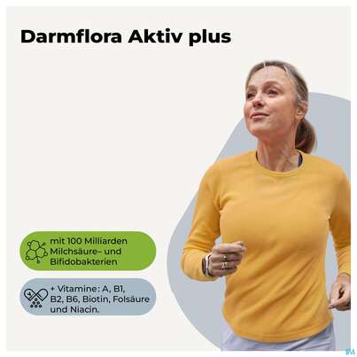 Darmflora Kapseln Aktiv Plus 100mrd. Bakterien +7 Vit 80st, A-Nr.: 5431236 - 06