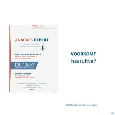 Sie sehen eine Packung Ducray Anacaps F.d.haar Haarausfall Kapseln Expert23 90st, Produktbild: 27 Ducray Anacaps F.d.haar Haarausfall Kapseln Expert23 90st, A-Nr.: 5688886 - 27