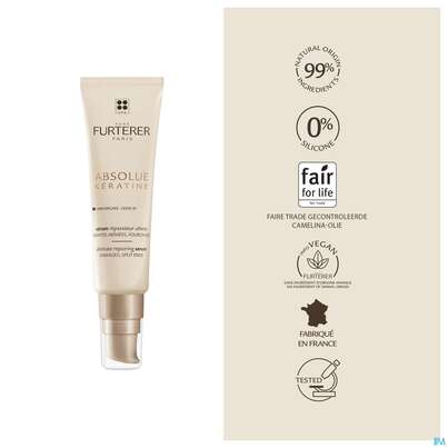 Sie sehen eine Packung Furterer Absolue Kératine Ultimatives Repair-serum - Pflege Für Beschädigte Haarspitzen 30ml, Produktbild: 22 Furterer Absolue Kératine Ultimatives Repair-serum - Pflege Für Beschädigte Haarspitzen 30ml, A-Nr.: 5479591 - 22