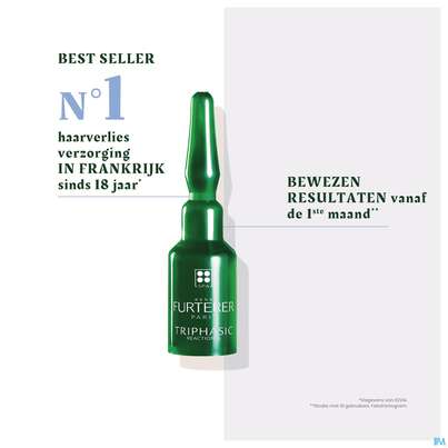Sie sehen eine Packung Furterer Triphasic Reactional Kur 12 X 5ml, Produktbild: 17 Furterer Triphasic Reactional Kur 12 X 5ml, A-Nr.: 5439539 - 17
