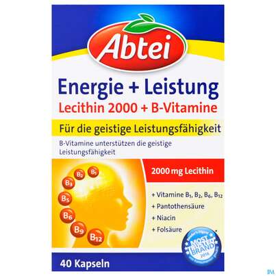 Lecithin Kapseln-abtei Plus B-vitamin Neu38 40st, A-Nr.: 3817658 - 01