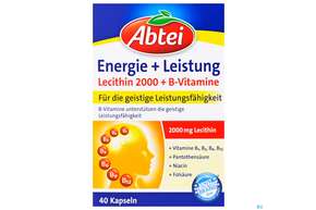 Lecithin Kapseln-abtei Plus B-vitamin Neu38 40st, A-Nr.: 3817658 - 01
