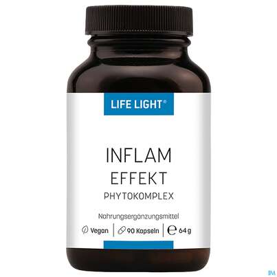 Sie sehen eine Packung Life Light Kapseln Inflam Effekt 90st, Produktbild: 02 Life Light Kapseln Inflam Effekt 90st, A-Nr.: 3446044 - 02