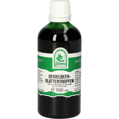 Sie sehen eine Packung HEIDELBEERBLAETTER TROPFEN 100 ML, Produktbild: 01 HEIDELBEERBLAETTER TROPFEN 100 ML, A-Nr.: 4394763 - 01