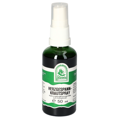 Sie sehen eine Packung HERZGESPANNKRAUT SPRAY 50 ML, Produktbild: 01 HERZGESPANNKRAUT SPRAY 50 ML, A-Nr.: 4444082 - 01