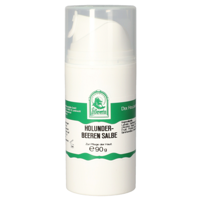 Sie sehen eine Packung HOLUNDERBEEREN SALBE 90 G, Produktbild: 01 HOLUNDERBEEREN SALBE 90 G, A-Nr.: 5659241 - 01