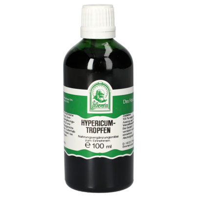 Sie sehen eine Packung HYPERICUM TROPFEN 100 ML, Produktbild: 01 HYPERICUM TROPFEN 100 ML, A-Nr.: 5303656 - 01