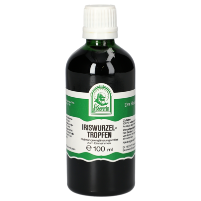 Sie sehen eine Packung IRISWURZEL TROPFEN 100 ML, Produktbild: 01 IRISWURZEL TROPFEN 100 ML, A-Nr.: 4566371 - 01