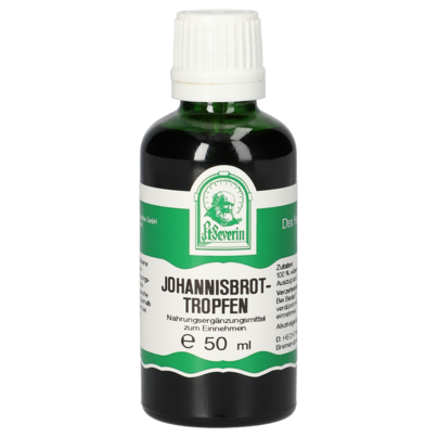 Sie sehen eine Packung JOHANNISBROT TROPFEN 50 ML, Produktbild: 01 JOHANNISBROT TROPFEN 50 ML, A-Nr.: 5471046 - 01