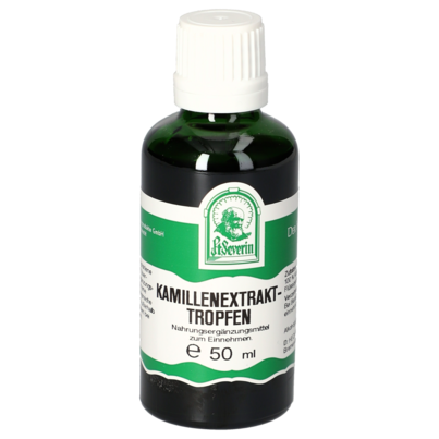 Sie sehen eine Packung KAMILLENEXTRAKT TROPFEN 50 ML, Produktbild: 01 KAMILLENEXTRAKT TROPFEN 50 ML, A-Nr.: 4789208 - 01