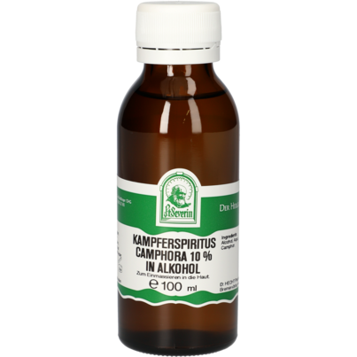Sie sehen eine Packung KAMPFERSPIRITUS 10% 100 ML, Produktbild: 01 KAMPFERSPIRITUS 10% 100 ML, A-Nr.: 4840895 - 01
