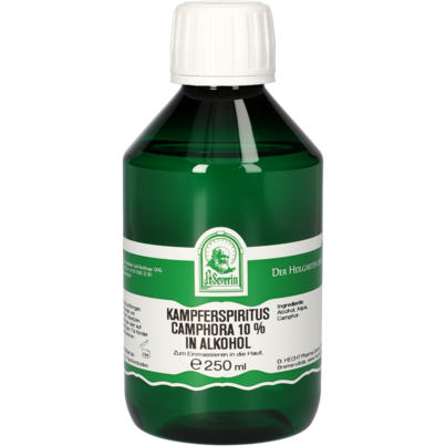 Sie sehen eine Packung KAMPFERSPIRITUS 10% 250 ML, Produktbild: 01 KAMPFERSPIRITUS 10% 250 ML, A-Nr.: 4840903 - 01