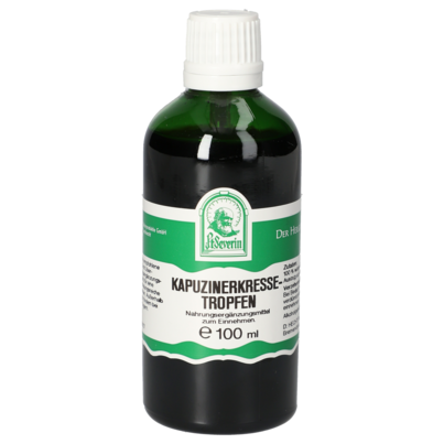 Sie sehen eine Packung KAPUZINERKRESSE TROPFEN 100 ML, Produktbild: 01 KAPUZINERKRESSE TROPFEN 100 ML, A-Nr.: 5695573 - 01