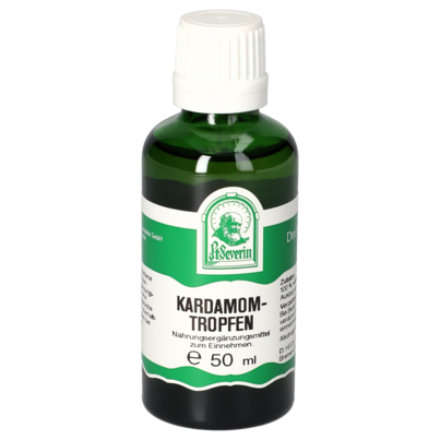 Sie sehen eine Packung KARDAMOM TROPFEN 50 ML, Produktbild: 01 KARDAMOM TROPFEN 50 ML, A-Nr.: 4402712 - 01