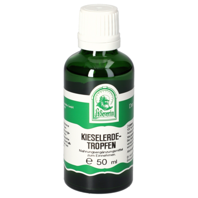 Sie sehen eine Packung KIESELERDE TROPFEN 50ML, Produktbild: 01 KIESELERDE TROPFEN 50ML, A-Nr.: 4484437 - 01