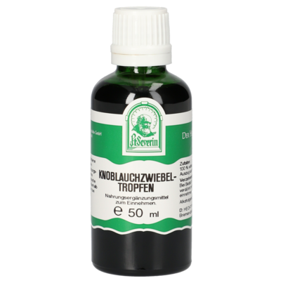 Sie sehen eine Packung KNOBLAUCHZWIEBEL TROPFEN 50 ML, Produktbild: 01 KNOBLAUCHZWIEBEL TROPFEN 50 ML, A-Nr.: 5470940 - 01