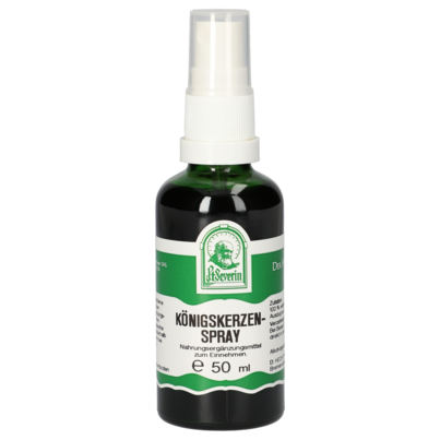 Sie sehen eine Packung KOENIGSKERZEN SPRAY 50ML, Produktbild: 01 KOENIGSKERZEN SPRAY 50ML, A-Nr.: 4444283 - 01