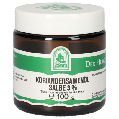 Sie sehen eine Packung KORIANDERSAMENOEL 3% SALBE 100G, Produktbild: 01 KORIANDERSAMENOEL 3% SALBE 100G, A-Nr.: 5676765 - 01