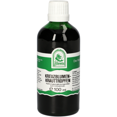Sie sehen eine Packung KREUZBLUMENKRAUT TROPFEN 100 ML, Produktbild: 01 KREUZBLUMENKRAUT TROPFEN 100 ML, A-Nr.: 4403255 - 01