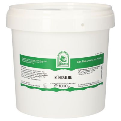 Sie sehen eine Packung KUEHLSALBE 1000 G, Produktbild: 01 KUEHLSALBE 1000 G, A-Nr.: 4854638 - 01