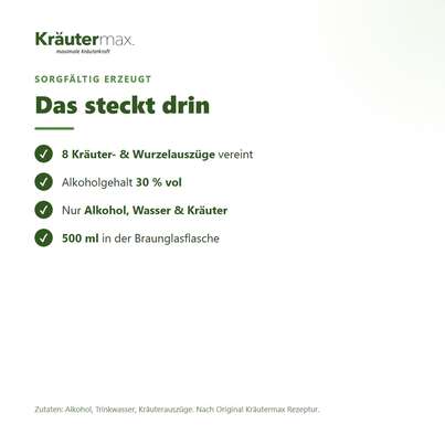Sie sehen eine Packung Schwedenbitter 500 ml, Produktbild: 03 Schwedenbitter 500 ml, A-Nr.: 4317596 - 03