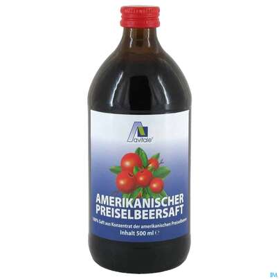 Preiselbeer Saft 100% Amer Avi 500ml, A-Nr.: 3831227 - 02