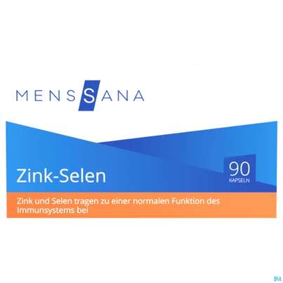 Zink Kapseln +selen Menssana 90st, A-Nr.: 3083110 - 01