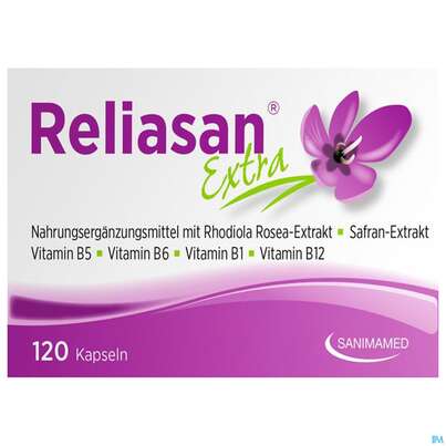 Sie sehen eine Packung Reliasan Kapseln 120st, Produktbild: 01 Reliasan Kapseln 120st, A-Nr.: 4856241 - 01