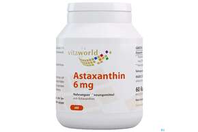 Astaxanthin Kapseln/vegetarisch 6mg Vita World 60st, A-Nr.: 4836095 - 01