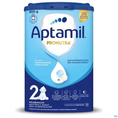 Sie sehen eine Packung Aptamil Milch-fertignahrung Profutura 2 800g, Produktbild: 02 Aptamil Milch-fertignahrung Profutura 2 800g, A-Nr.: 4351446 - 02