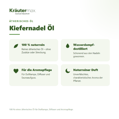 Sie sehen eine Packung Kiefernadel Öl 10 ml, Produktbild: 02 Kiefernadel Öl 10 ml, A-Nr.: 4318727 - 02