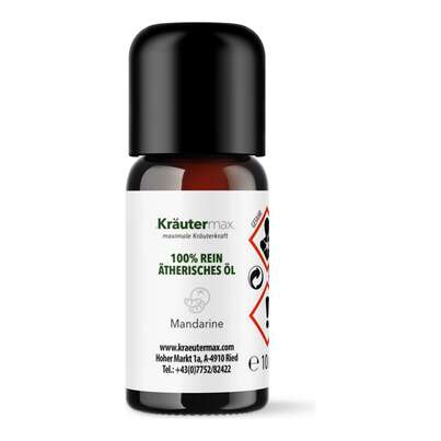 Sie sehen eine Packung Mandarinen Öl 10 ml, Produktbild: 01 Mandarinen Öl 10 ml, A-Nr.: 4318779 - 01