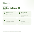 Sie sehen eine Packung Melisse Indicum Öl 10 ml, Produktbild: 02 Melisse Indicum Öl 10 ml, A-Nr.: 4318785 - 02