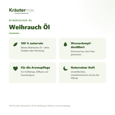Sie sehen eine Packung Weihrauch Öl 10 ml, Produktbild: 02 Weihrauch Öl 10 ml, A-Nr.: 4318868 - 02